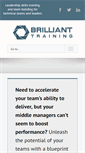 Mobile Screenshot of brillianttraininggroup.com